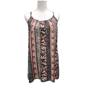 Billabong Cami Top Women's Small Floral Animal Print Relaxed Flowy Adjustable